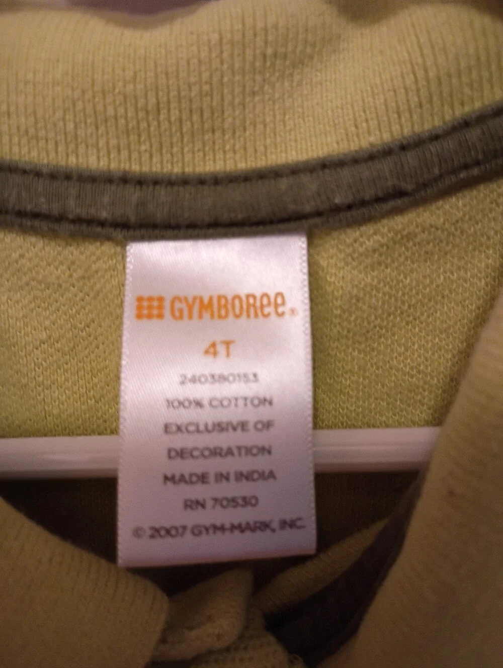 Gymboree Boy's Lime Green Panda Bear Polo Size 4T